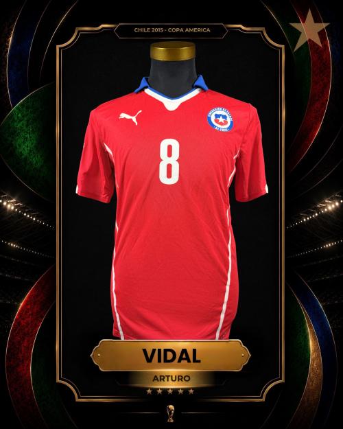 129   -  ARTURO VIDAL #8 | 2015 CHILE AMERICA CUP | GROUP STAGE MATCH ISSUED | KITMAN COLLECTION