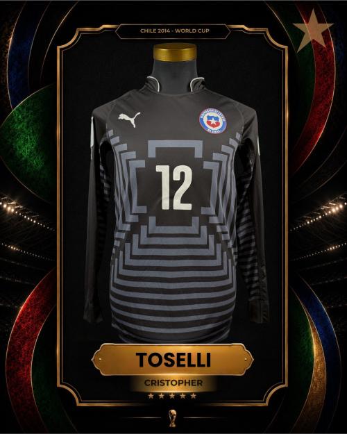 133   -  CRISTOPHER TOSELLI  #12 | 2014 CHILE WORLD CUP | GAME ISSUED vs BRAZIL | KITMAN COLLECTION