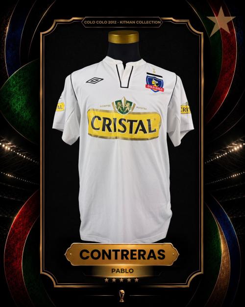 139   -  PABLO CONTRERAS #15 | 2012 COLO COLO | MATCH WORN | KITMAN COLLECTION