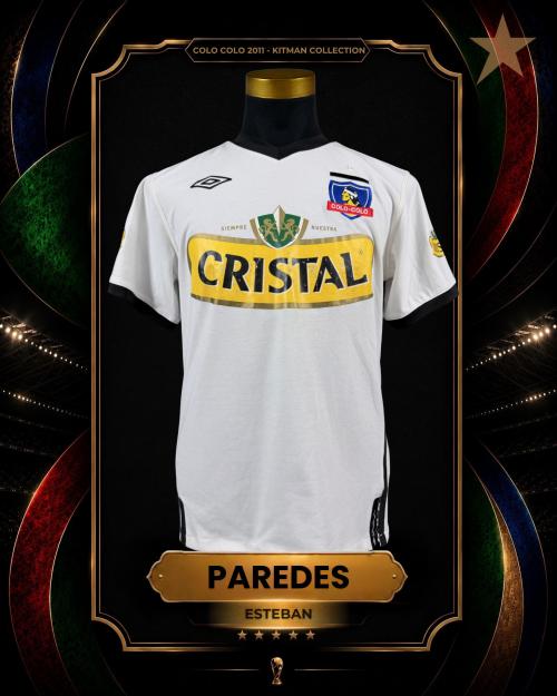 140   -  ESTEBAN PAREDES #7 | 2011 COLO COLO | MATCH ISSUED | KITMAN COLLECTION