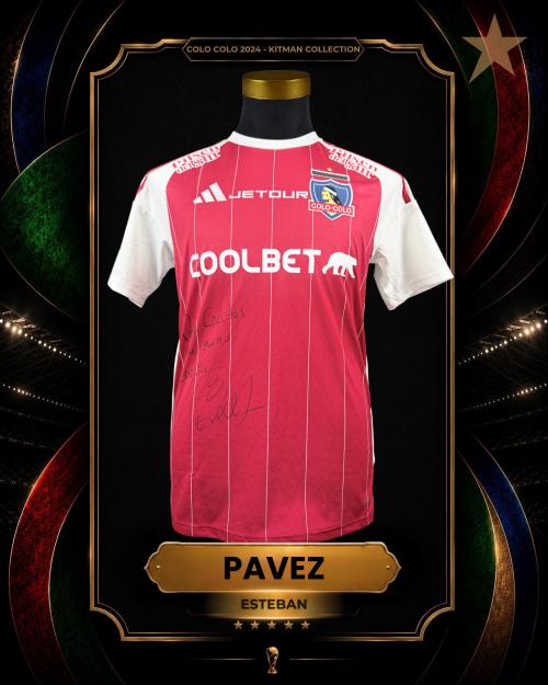 144   -  ESTEBAN PAVEZ #8 | 2024 COLO COLO | GAME ISSUED vs AUDAX | KITMAN COLLECTION