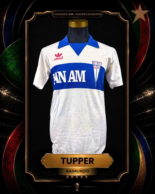 148   -  RAIMUNDO TUPPER #14 | 1988 UNIVERSIDAD CATÓLICA | MATCH WORN | GIFTED | PLAYER COLLECTION