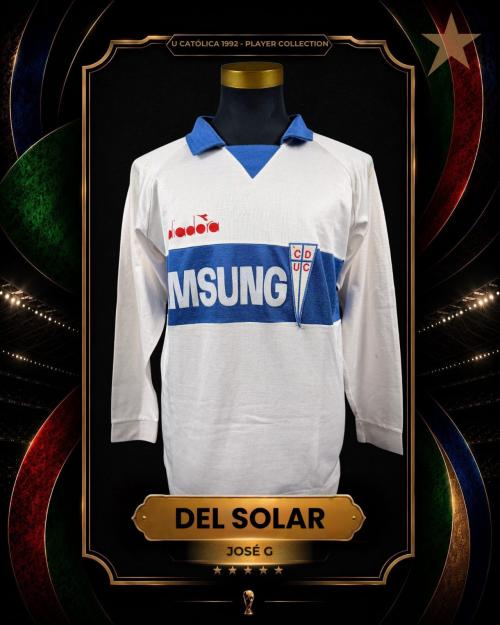 149   -  JOSÉ GUILLERMO DEL SOLAR #5 | 1992 U CATÓLICA | GAME WORN vs D. LA SERENA | PLAYER COLLECTION