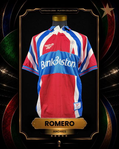 151   -  ANDRÉS ROMERO #2 | 2000 UNIVERSIDAD CATÓLICA | GAME ISSUED vs S.MORNING | ONE IN A KIND | PLAYER COLLECTION
