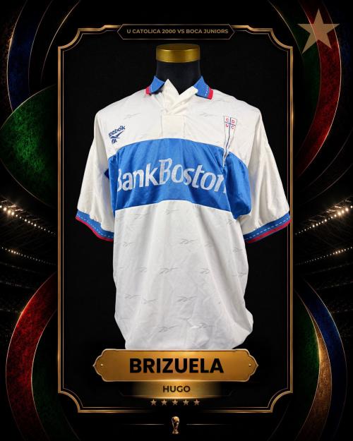 152   -  HUGO BRIZUELA  #11 | 2000 U CATOLICA LIBERTADORES | GAME WORN vs BOCA JRS | GIFTED