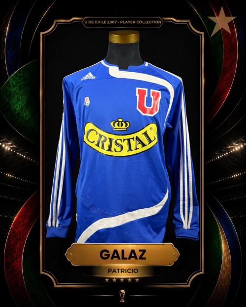 154   -  PATRICIO GALAZ #9 | 2007 U DE CHILE | GAME WORN vs LOTA SCHWAGER | PLAYER COLLECTION