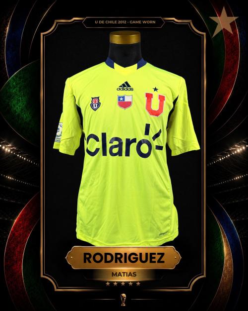 158   -  MATIAS RODRIGUEZ  #6 | 2012 U DE CHILE | MATCH WORN