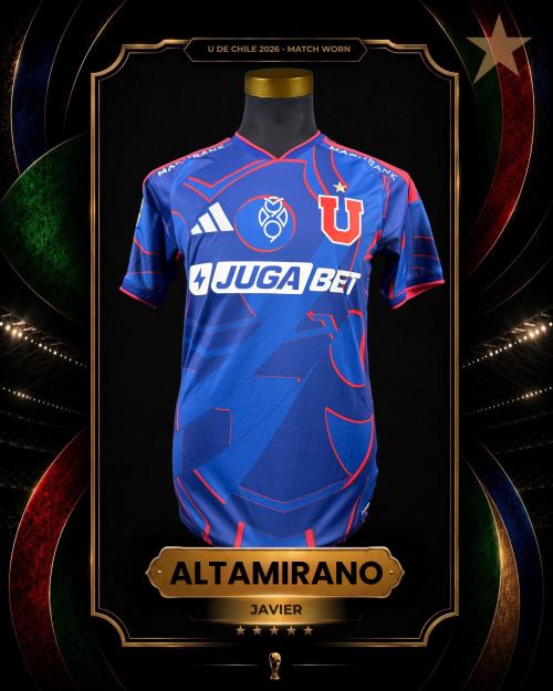 161   -  JAVIER ALTAMIRANO #19 | 2026 U DE CHILE | GAME WORN vs COBRESAL | PROVENANCE