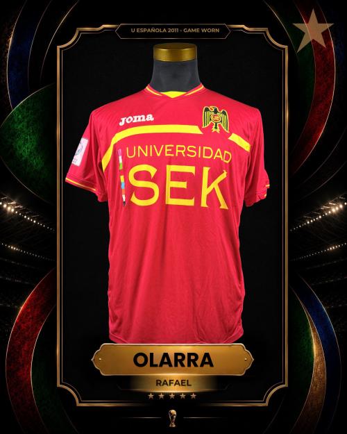 167   -  RAFAEL OLARRA  #19 | 2011 UNION ESPAÑOLA C | GAME WORN vs U DE CHILE | SWAPPED | PLAYER COLLECTION