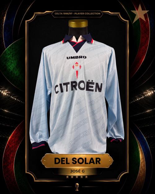 21   -  JOSÉ GUILLERMO DEL SOLAR #5 | 1996/97 CELTA | PLAYER COLLECTION