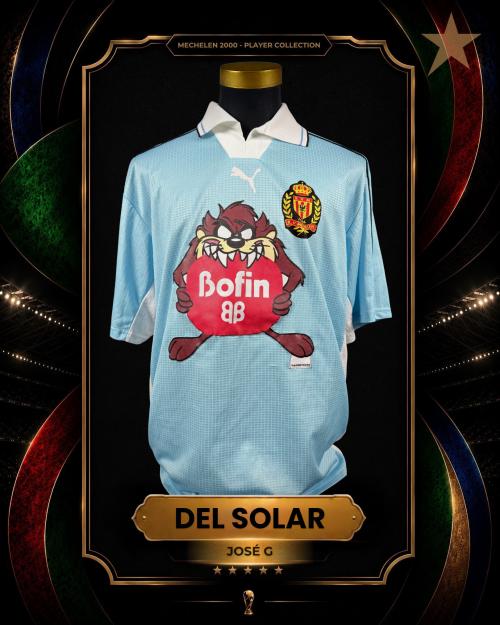 24   -  JOSÉ GUILLERMO DEL SOLAR #8 | 2000/01 KV MECHELEN | MATCH WORN | PLAYER COLLECTION