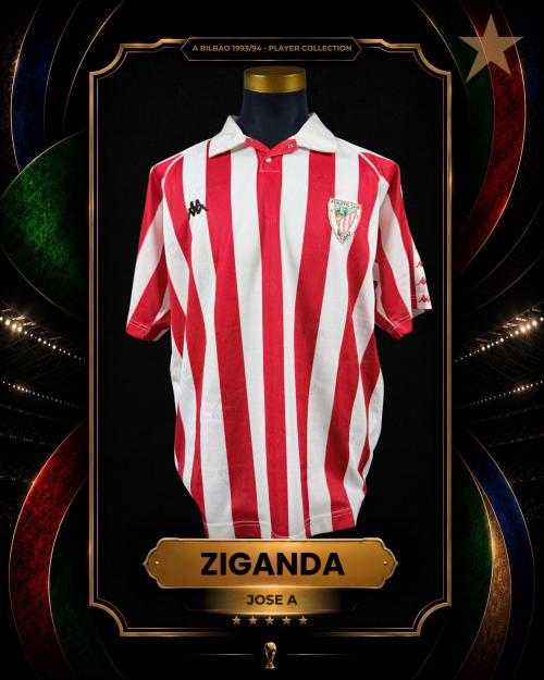 3   -  JOSÉ ANGEL ZIGANDA #9 | 1993/94 ATHLETIC BILBAO | GAME WORN vs TENERIFE | SWAPPED | PLAYER COLLECTION