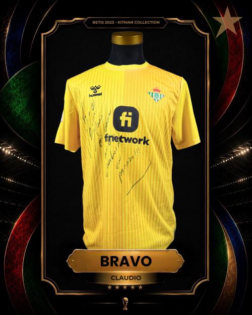 35   -  CLAUDIO BRAVO #1 | 2023 BETIS PRE SEASON | GAME WORN vs BURNLEY | KITMAN COLLECTION
