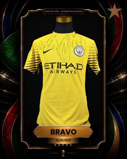 36   -  CLAUDIO BRAVO #1 | 2017 CARABAO CUP | GAME WORN vs WEST BROMWICH | PHOTOMATCHED | KITMAN COLLECTION