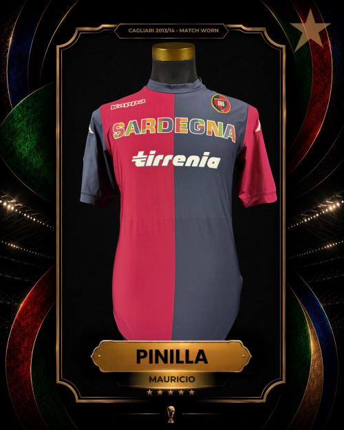 38   -  MAURICIO PINILLA #51 | 2013/14 CAGLIARI | MATCH WORN