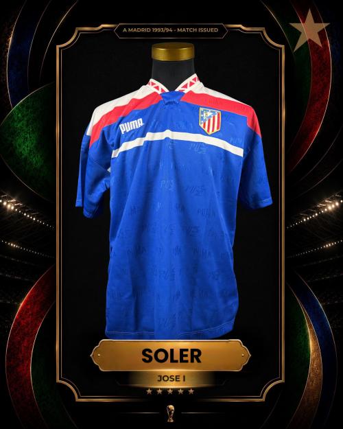 4   -  JOSÉ IGNACIO SOLER #17 | 1993/94 ATLÉTICO MADRID | MATCH ISSUED | RARE