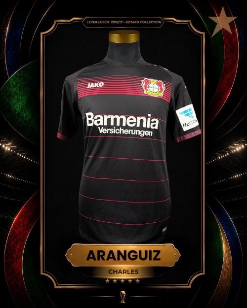41   -  CHARLES ARANGUIZ #20 | 2016/17 B.LEVERKUSEN | MATCH WORN | KITMAN COLLECTION