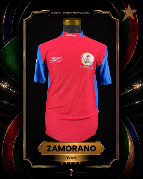 44   -  IVÁN ZAMORANO #9 | 2003 ZAMORANO FAREWELL MATCH | GAME ISSUED | PLAYER COLLECTION