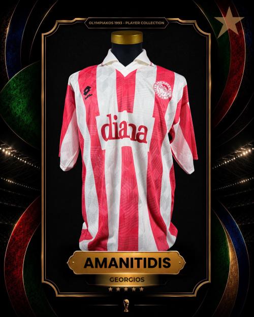 5   -  GEORGIOS AMANITIDIS #6 | 1993 OLYMPIAKOS UEFA CUP | GAME WORN vs TENERIFE | SWAPPED | PLAYER COLLECTION