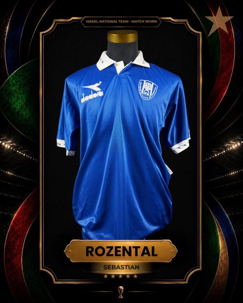 50   -  SEBASTIÁN ROZENTAL  #22 | 1990s ISRAEL | MATCH WORN