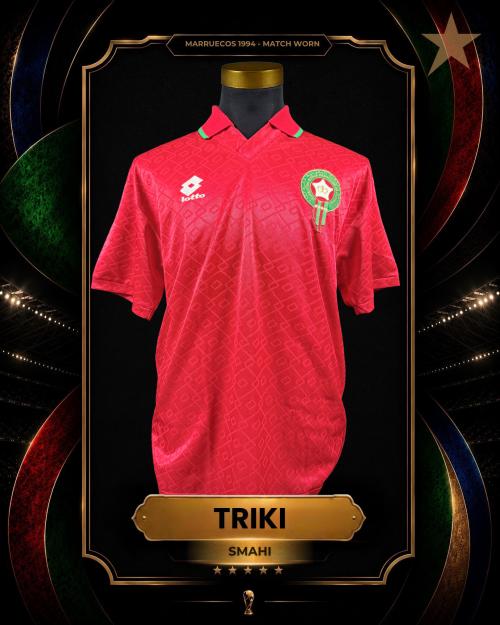 51   -  ISMAEL TRIKI #4 | 1994 MAROCCO | GAME WORN vs ARGENTINA | PROVENANCE