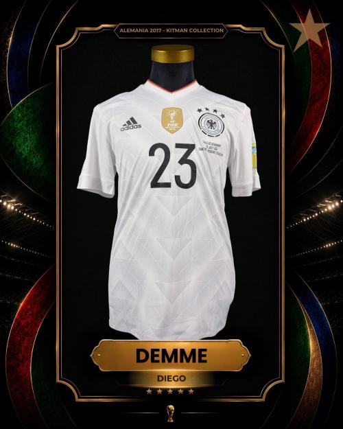 55   -  DIEGO DEMME #23 | 2017 GERMANY CONFEDERATIONS CUP | FINAL ISSUED vs CHILE | KITMAN COLLECTION