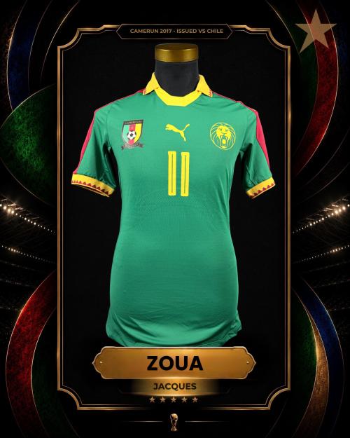 58   -  JACQUES ZOUA #11 | 2017 CAMEROUN | GAME ISSUED vs CHILE | KITMAN COLLECTION