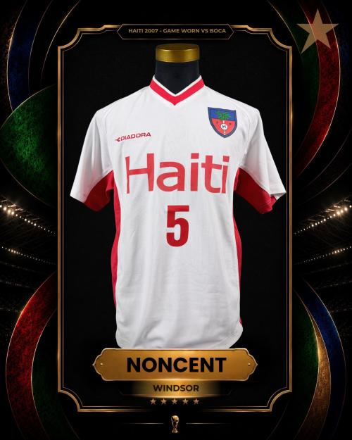 62   -  WINDSOR NONCENT #5 | 2007 HAITÍ FRIENDLY | GAME WORN vs BOCA JRS
