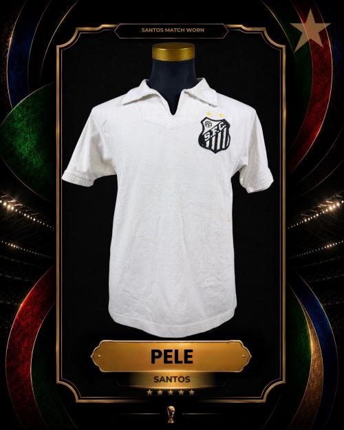 66   -  PELÉ #10 | 1970/72 circa  SANTOS | MATCH WORN | LOA | MUSEUM PIECE | PROVENANCE