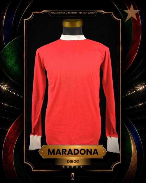 67   -  DIEGO MARADONA #10 | 1979/80 circa ARGENTINOS JUNIORS | MATCH WORN
