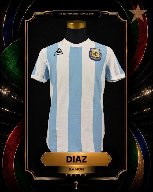 77   -  RAMÓN DIAZ #6 | 1982 WORLD CUP | MATCH WORN | PROVENANCE