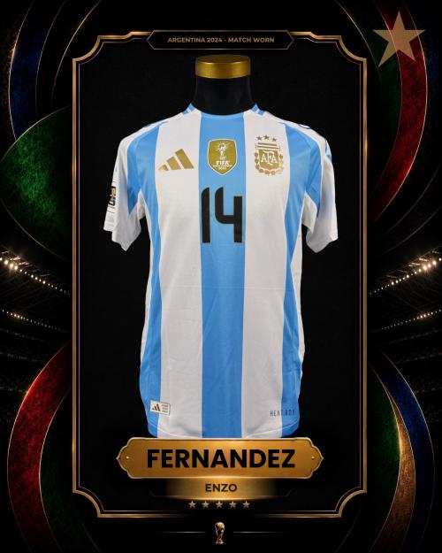 81   -  ENZO FERNÁNDEZ #14 | 2024 ARGENTINA WCQ | MATCH WORN