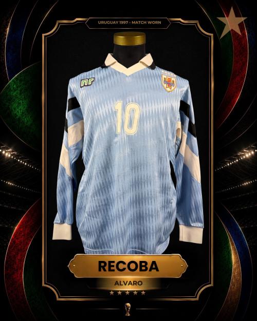 83   -  ÁLVARO RECOBA #10 | 1997 AMERICA CUP | GAME WORN vs PERÚ | PROVENANCE