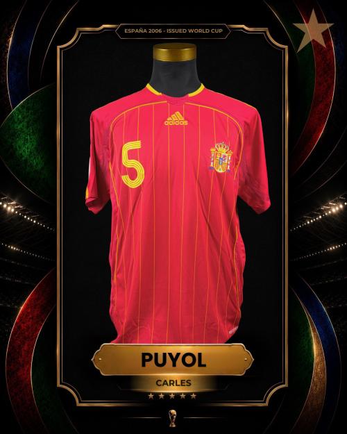 1   -  CARLES PUYOL #5 | 2006 SPAIN WORLD CUP | MATCH WORN