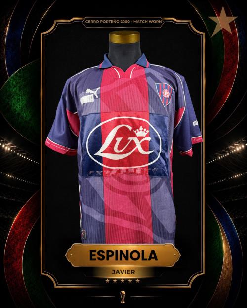 101   -  JAVIER ESPÍNOLA #7 | 2000 CERRO PORTEÑO | GAME WORN vs UNIVERSITARIO | SWAPPED | PLAYER COLLECTION