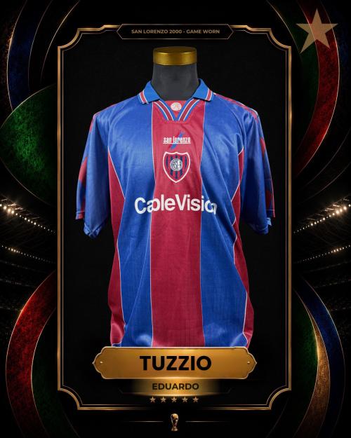103   -  EDUARDO TUZZIO  #6 | 2000 SAN LORENZO | GAME WORN vs UNIVERSITARIO | SWAPPED | PLAYER COLLECTION