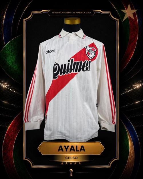 105   -  CELSO AYALA #2 | 1996 RIVER PLATE LIBERTADORES | 2nd HALF FINAL vs CALI | PLAYER PROVENANCE | PHOTOMATCHED