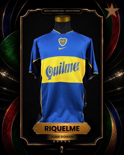 108   -  JUAN ROMÁN RIQUELME #10 | 2001 BOCA JUNIORS LIBERTADORES CUP | MATCH WORN