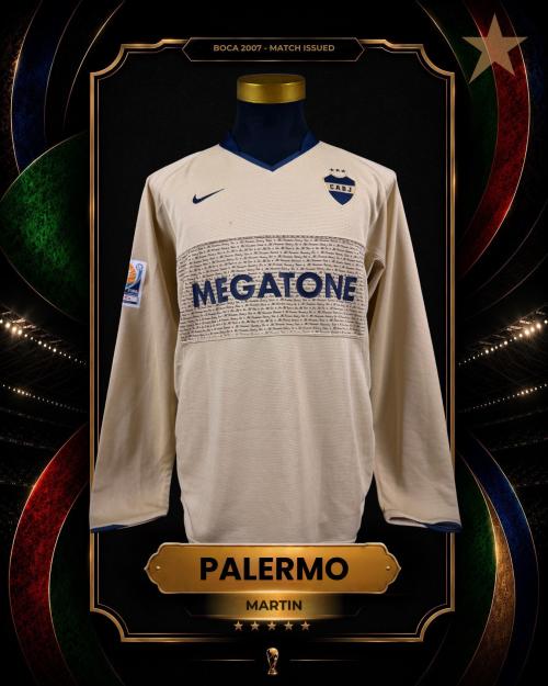 110   -  MAR´TIN PALERMO #10 | 2007 BOCA JUNIORS CLUB WORLD CUP | MATCH ISSUED