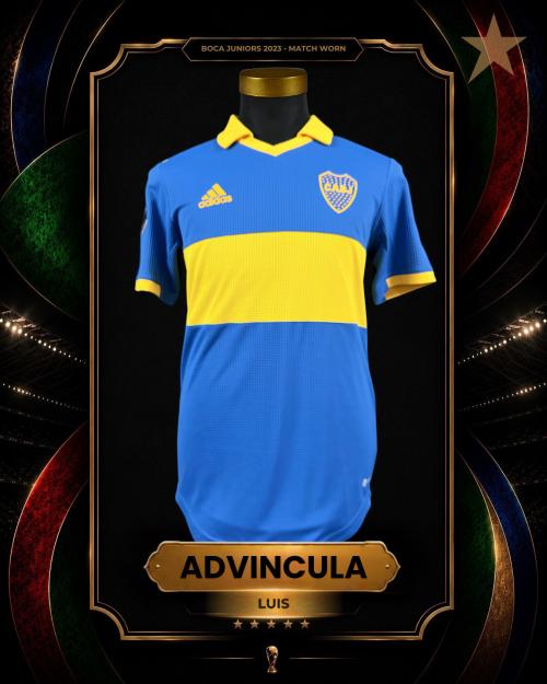112   -  LUIS ADVÍNCULA #17 | 2023 BOCA JRS LIBERTADORES CUP | GIFTED | MATCH WORN | PLAYER COLLECTION
