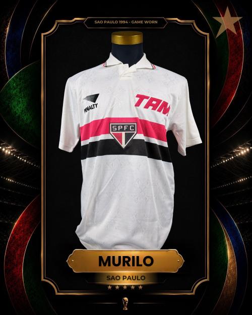 115   -  MURILO #4 | 1994 SAO PAULO CONMEBOL | GAME WORN VS S.CRISTAL | SWAPPED | PLAYER COLLECTION