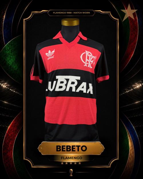 116   -  BEBETO #9 | 1988 FLAMENGO | MATCH WORN