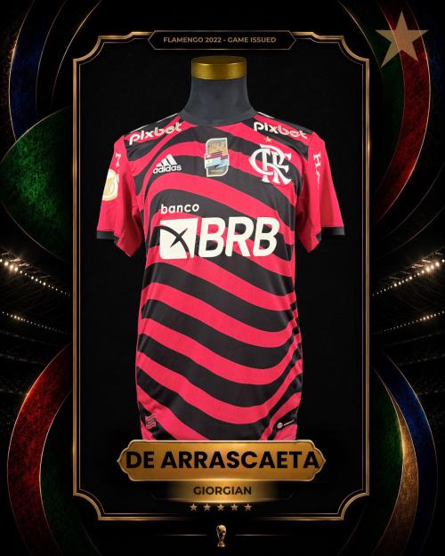 119   -  GEORGIAN DE ARRASCAETA #14 | 2022 FLAMENGO | GAME ISSUED  vs CEARÁ | UNIQUE PATCH