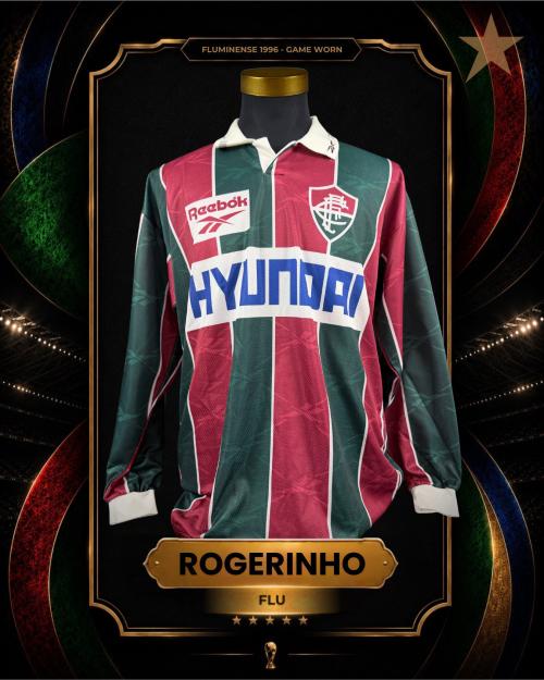 122   -  ROGERINHO #11 | 1996 FLUMINENSE | GAME WORN vs PERÚ | SWAPPED | PLAYER COLLECTION
