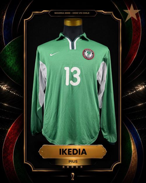 131   -  PIUS IKEDIA  #13 | 2000 NIGERIA OLYMPIC GAMES | GAME WORN vs CHILE | SWAPPED | PLAYER COLLECTION