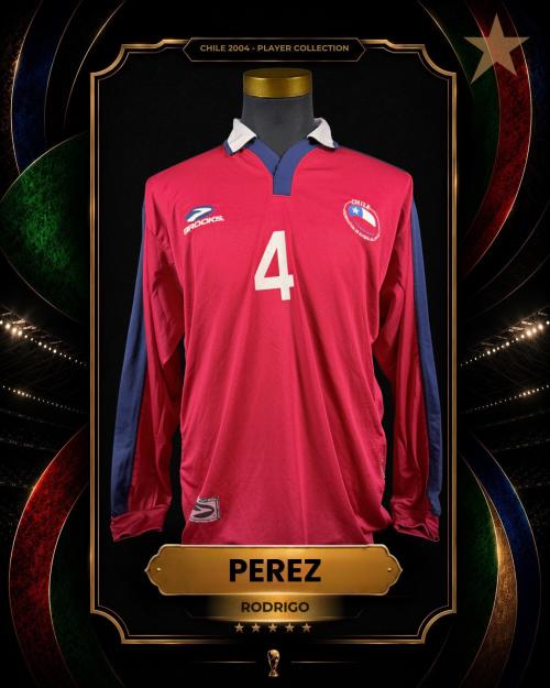 135   -  RODRIGO PEREZ #4 | 2004 CHILE AMERICA CUP | MATCH ISSUED | PLAYER COLLECTION