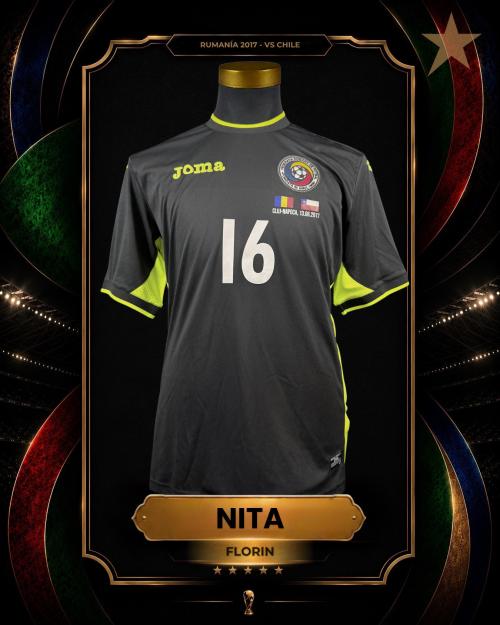 14   -  FLORIN NITA #16 | 2017 ROMANIA | GAME ISSUED vs CHILE | KITMAN COLLECTION