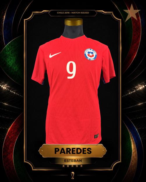 144   -  ESTEBAN PAREDES #9 | 2016/17 CHILE | MATCH ISSUED | KITMAN COLLECTION