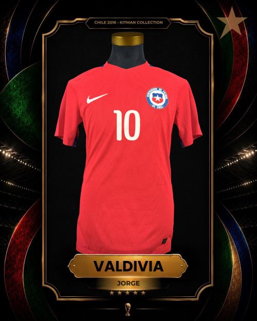 145   -  JORGE VALDIVIA #10 | 2016/17 CHILE | MATCH ISSUED | KITMAN COLLECTION