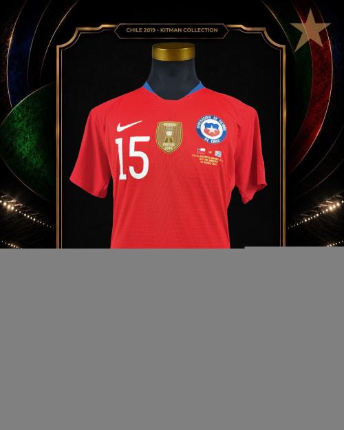 149   -  JEAN BEAUSEJOUR #15 | 2019 CHILE AMERICA CUP | GAME ISSUED vs URUGUAY | KITMAN COLLECTION